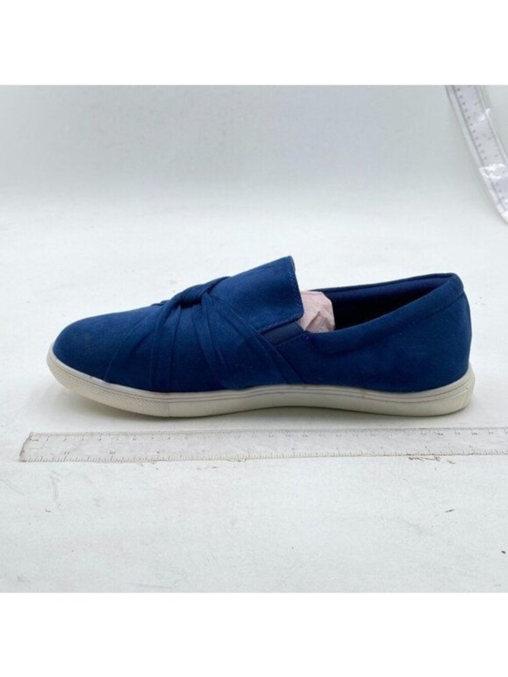 Loafers for Women Slip on Shoes Flats Shoes Comfortable Work Shoes Blue